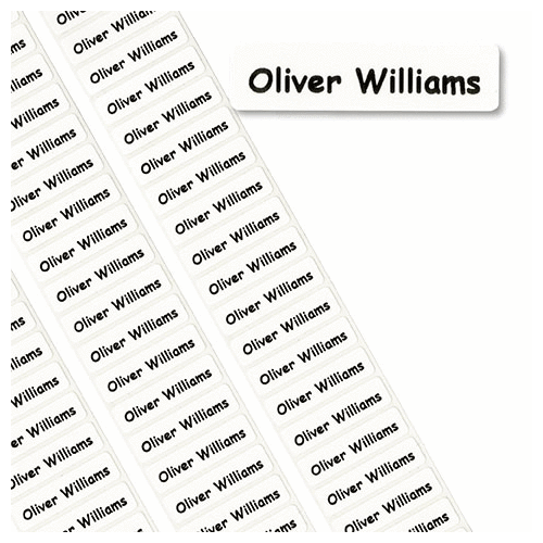 50 Peel & Stick Printed Property Name Labels/Tapes/Tags School | eBay