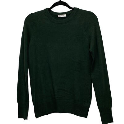 Equipment Femme Womens XS Green 100% Cashmere Long