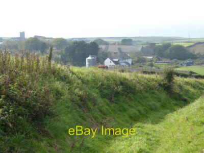 Photo 6x4 Bridleway to Chale The buildings in the centre of the picture a c2015