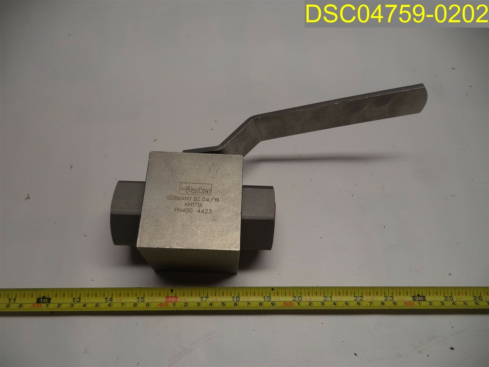 Parker Hydraulic Ball Valve 1 1/4" KH171X PN400, 4423 Germany BZ 04/19 Stainless eBay