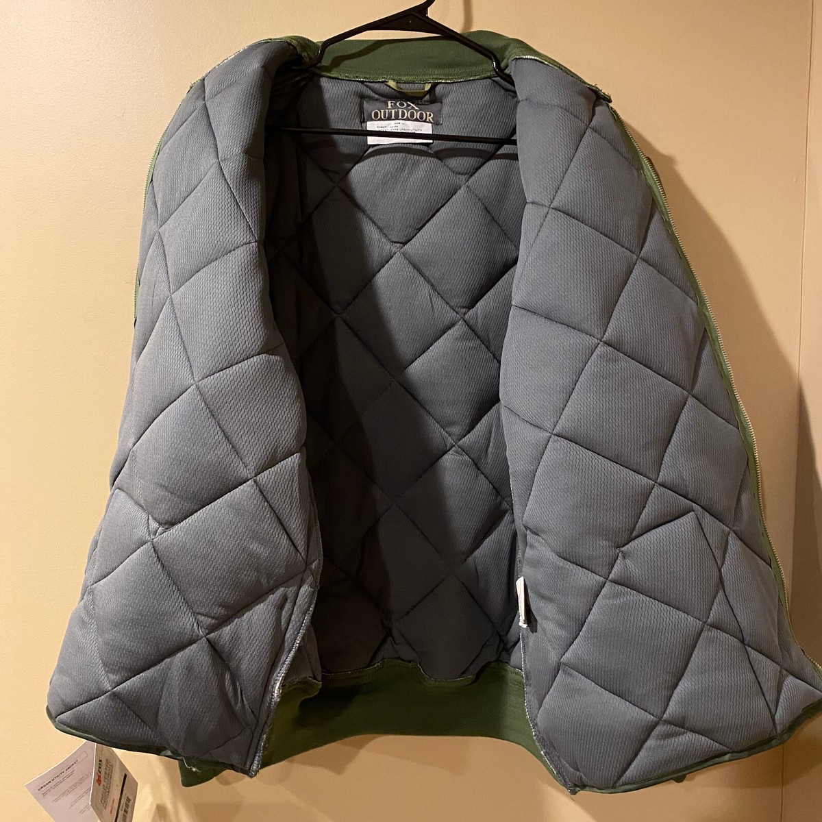 Woodland Woobie Jacket Diamond Quilted Flight Jacket Fox