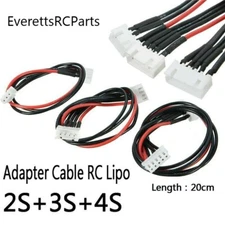 3Pcs Silicone Wire 2S/3S/4S JST-XH Balance Extension 20CM Adapter Cable RC Lipo
