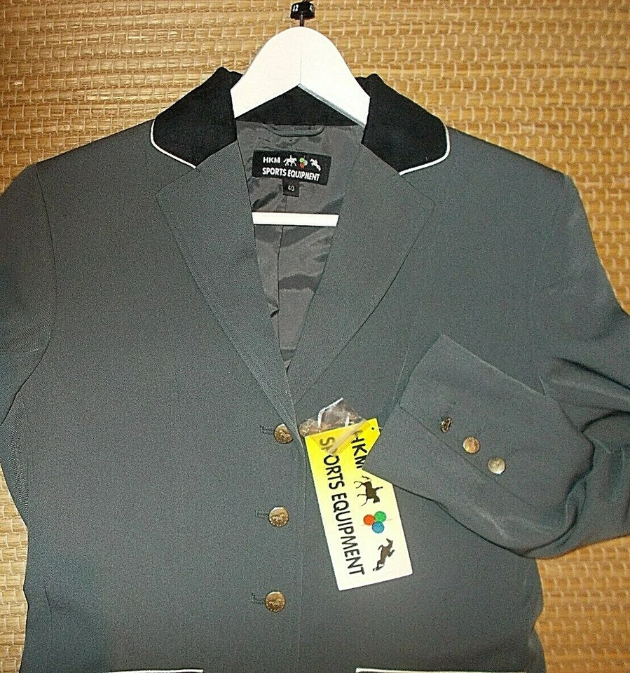 SCHNÄPPCHEN %%% NEU edles Damen Turnierjacket HKM grau 40 UVP90€ - Bild 2 von 3