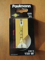 Neu Paulmann Germany RaritÄT Halogenstab Gold 150W 834.057 78Mm R7S 230V Dimmbar