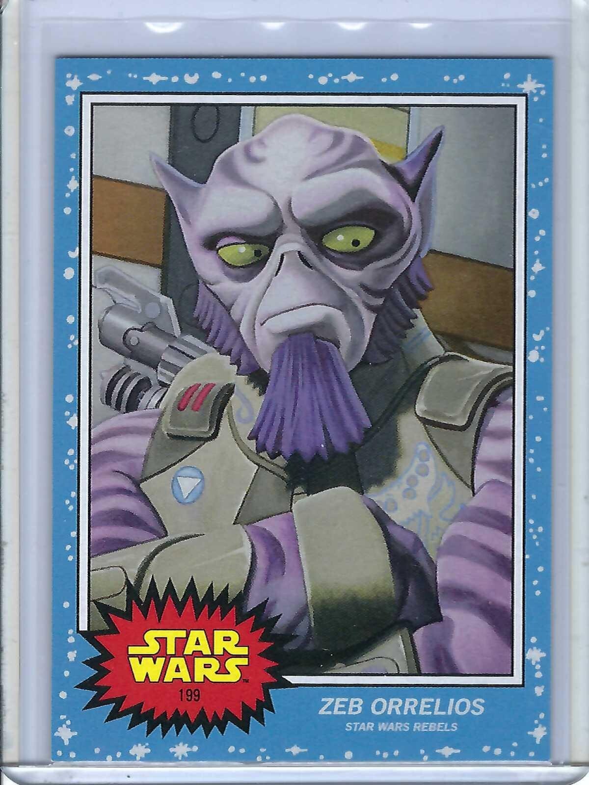 2021 TOPPS STAR WARS LIVING SET REBELS ZEB ORRELIOS STEVE BLUM CARD # 199