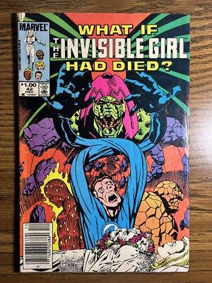 WHAT IF 42 NEWSSTAND THE INVISIBLE GIRL HAD DIED MARVEL COMICS 1983 ...