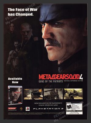 非売品 希少】L GEAR SOLID4B2ポスター 非売品】L GEAR SOLID 3 B2