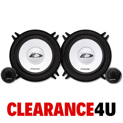 Alpine SXE-1350S 13 CM 5,25'' Zoll 500 Watt 2-Wege Komponenten-Auto Van Türlautsprecher