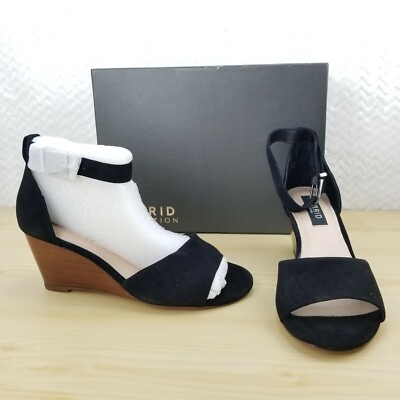 NEW TORRID OPEN TOE WEDGE SHOES Size Black