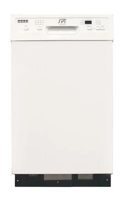Sunpentown SPT 18" Built-In Dishwasher w/Heating Drying - White - SD-9254W