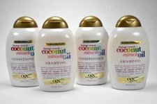 OGX Extra Strength Coconut Miracle Oil Shampoo & Conditioner, 2 Sets 13oz each