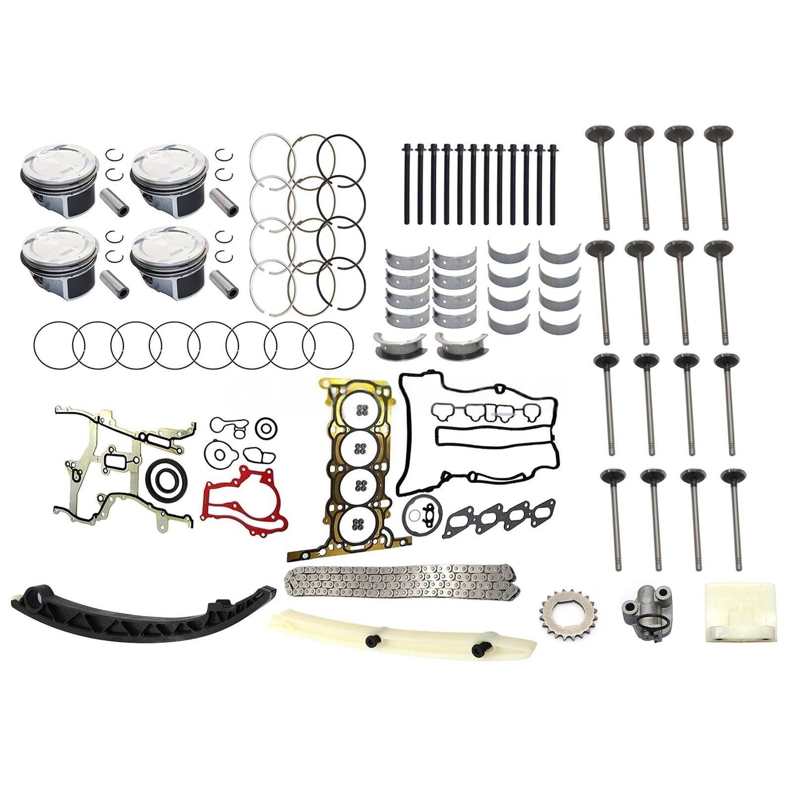 Engine Rebuild Kit - Gasket Piston Bearing Timing Kit For Buick Chevrolet 1.4L