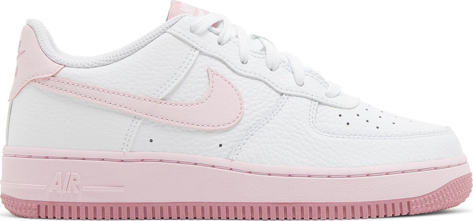 [CT3839-107] Кроссовки для начальной школы AIR FORCE 1 LOW WHITE PINK (GS) (2022)
