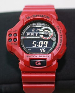 red casio g shock