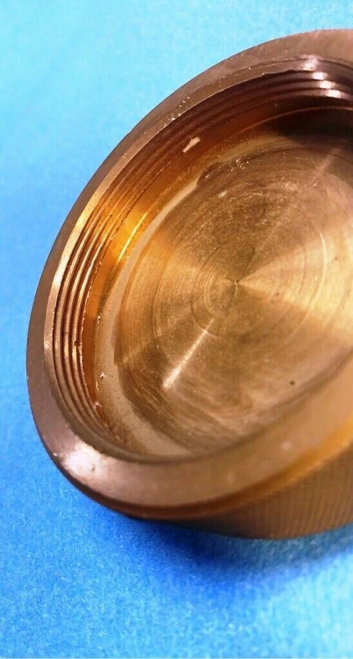 TAPA DE TUBO ROSCADA DE LATÓN DE 2-3/4" FNPT **LOTE DE 2** Foto 2 de 4