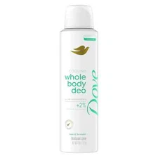 Dove Whole Body Deodorant Cooling Spray Sage & Lavender Aluminum Free 4Oz NEW