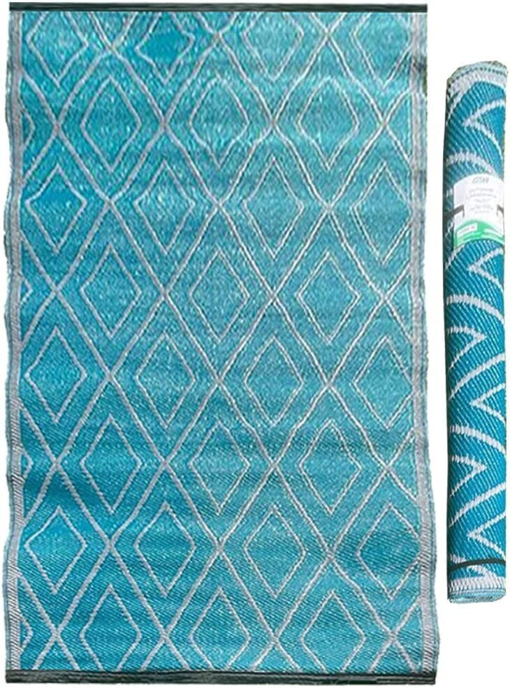 Outdoor Garden Rugs Plastic Washable Garden Mat Lightweight Diamond Pattern Rug eBay