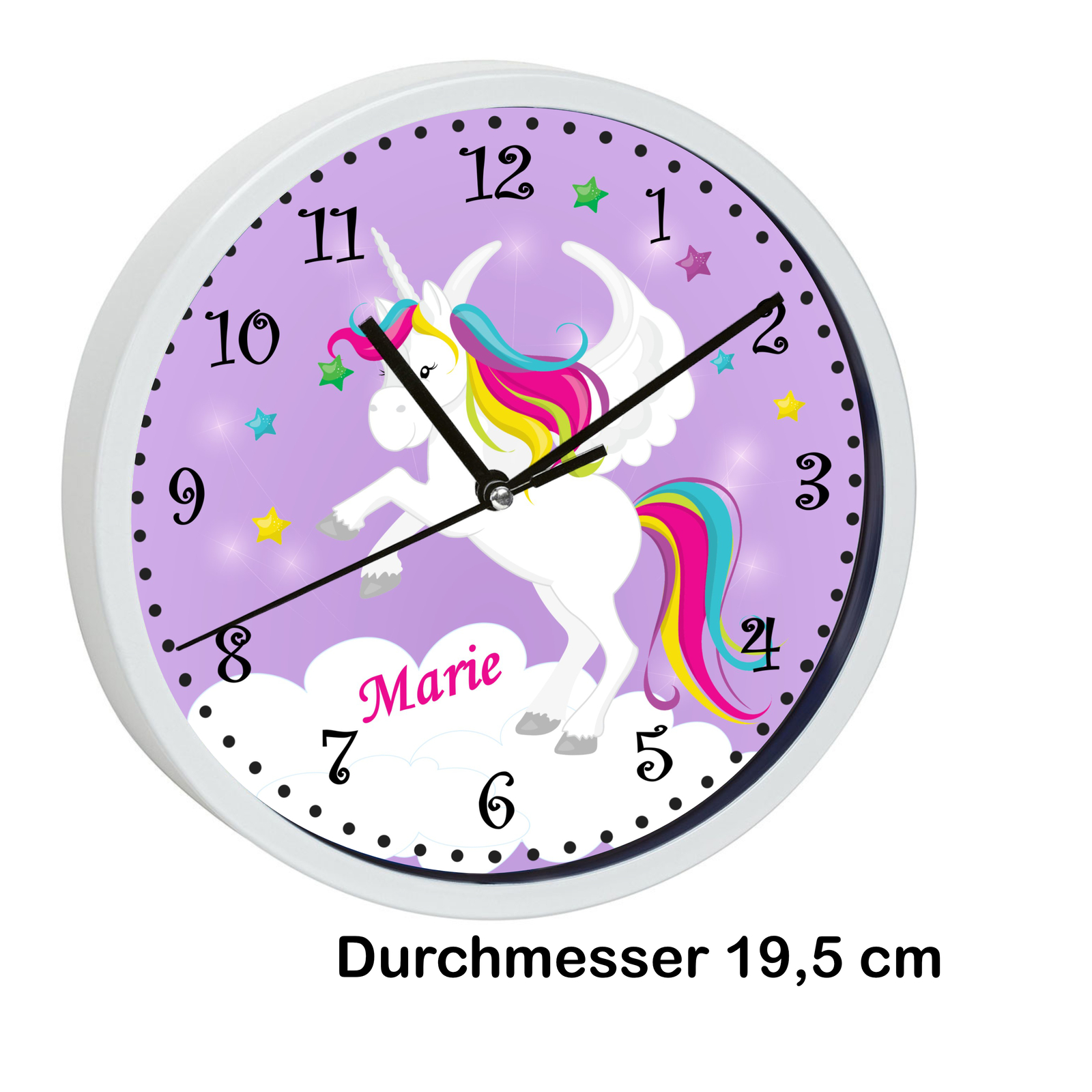 kinderzimmer uhren Kinder Wanduhr Kinderuhr Uhr Kinderzimmer mit Namen personalisiert