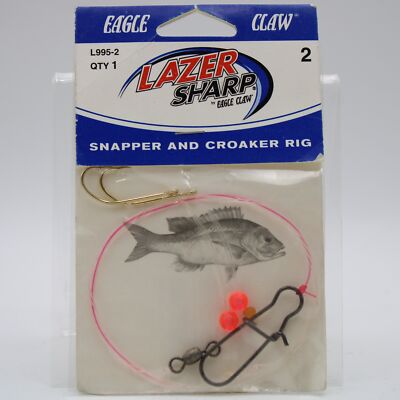 Eagle Claw Lazer Sharp L995-2 Size 2 Snapper And Croaker Rig | eBay