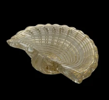 Fine Vintage Italian Gold Fleck & Bubble BAROVIER & TOSO Shell