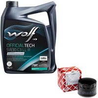 MotoröL Set 5W30 5 Liter + ÖLfilter 33772 FüR Iveco Daily VI Kasten Pritsche