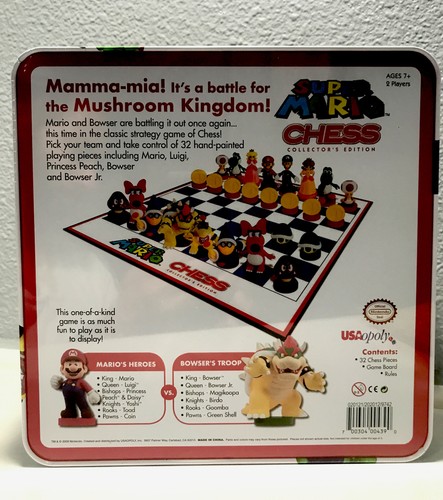 Super Mario Chess Set - 32 Custom Scuplt Chesspieces, Collector's Edition, New - Picture 8 of 12
