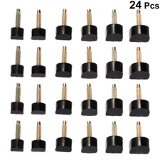 24PCS High Heel Spike Black Womens Heel Caps for High Heels Replacement Tips