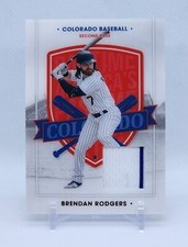 2021 Panini Chronicles America's Pastime BRENDAN RODGERS Swatches #33 