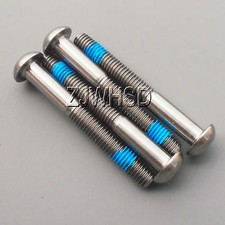 4pcs M5 x 40 Ti Titanium Screw Bolt Allen hex Socket Button head + ThreadLocker