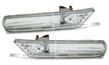 2 Stück Seitenblinker Chrom Weiss für Porsche Boxster Typ 986 / 911 Typ 996
