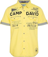 CAMP DAVID Kurzarm Hemd m. Logo, Cruise North I, gelb, CB2407-5007-22, UVP 79,95