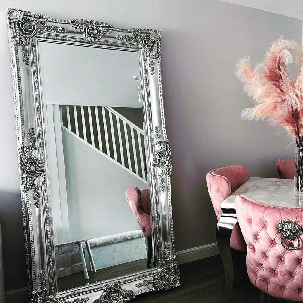 Silver leaner mirror deals