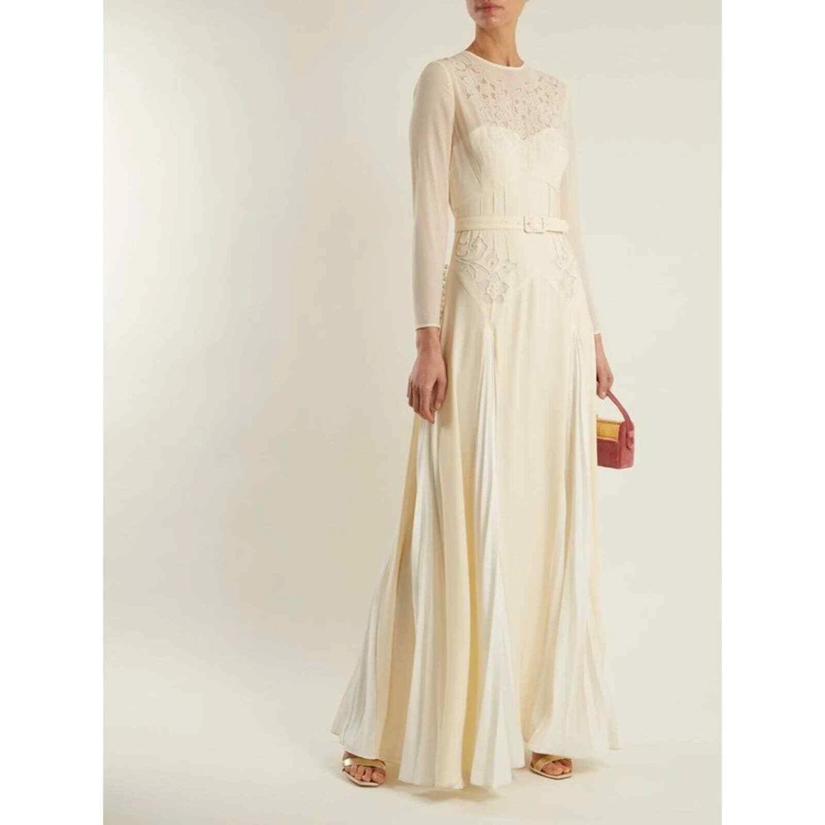 Self portrait ivory clearance embroidered midi dress
