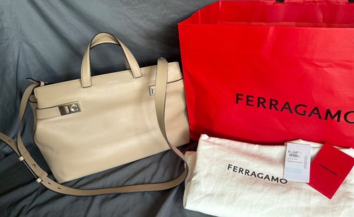 Authentic Ferragamo XL Hug Bag