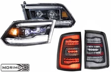 Morimoto XB LED Headlight & Smoked Tail Light Kit For 09-24 Ram 1500 2500 3500