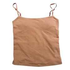 Abercrombie  Fitch Brown Built-In Shelf Bra Camisole XS Adjustable Straps