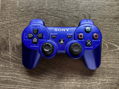 Sony PS3 DualShock 3 Wireless Controller   Blue OEM Original Tested (READ DESC)