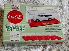 6-pack of Coca-Cola branded display cases specifically designed for 1:64...