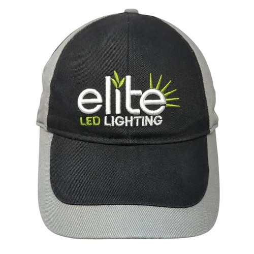 Elite LED Lighting Strapback Hat Black One Size Embroidered Adjustable