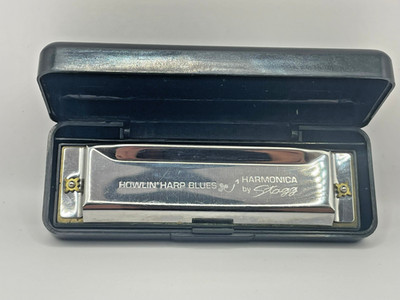 Stagg Howlin' Harp Blues Mundharmonika   10 Löcher, inkl. Etui   schöner Zustand