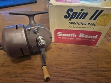 Vintage ( Rare Model) Southbend Spin 11 UnderSpin Reel USA 60's Box Info receipt