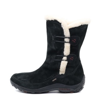 Merrell Damen Yarra Black Stiefel Schwarz Wildleder Footwear Winterstiefel EU 37