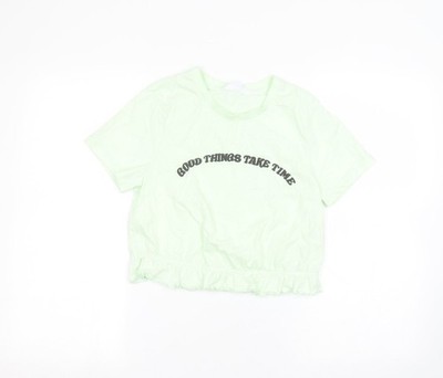 Primark Damen grün Basic T-Shirt Größe S