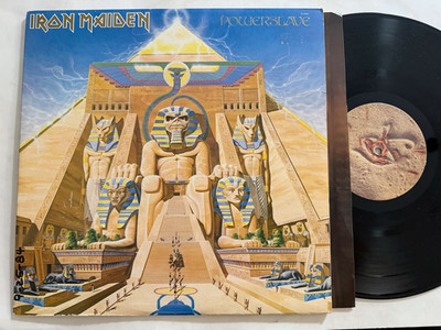 Iron Maiden LP ''Powerslave'' Capitol 12321 Original 1st Press ~ Textured Cover NM