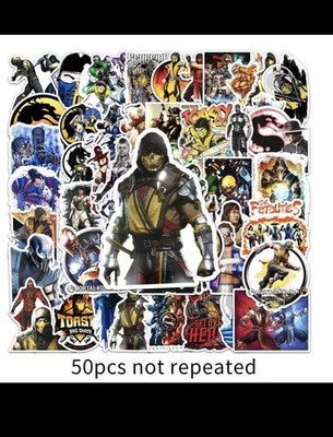 Mortal Kombat Sticker Pack - Waterproof Vinyl - Scorpion Sub-Zero 80 Stickers 