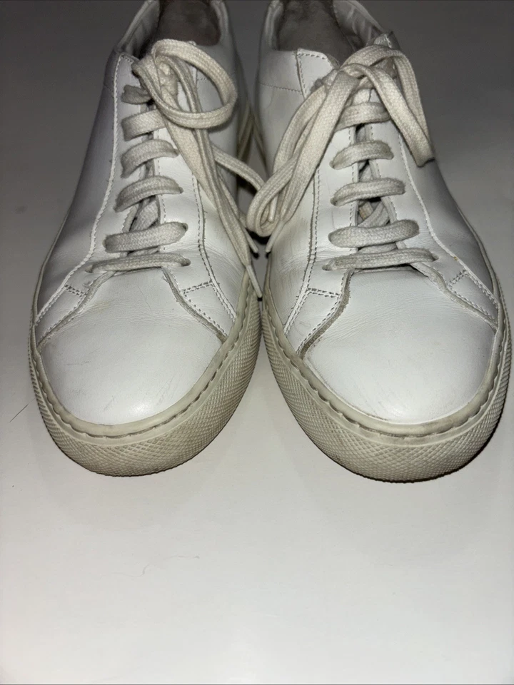 Common Projects Cuero de Aquiles Blanco 36EU 6/6.5US Mujer Bajo Foto 2 de 4