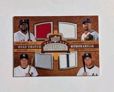 2008 Upper Deck Ballpark Collection - Quad Swatch Derek Jeter Pinstripe #202
