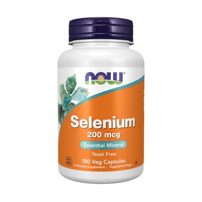 Selenium 180 Veg Caps 200 Mcg by Now Foods