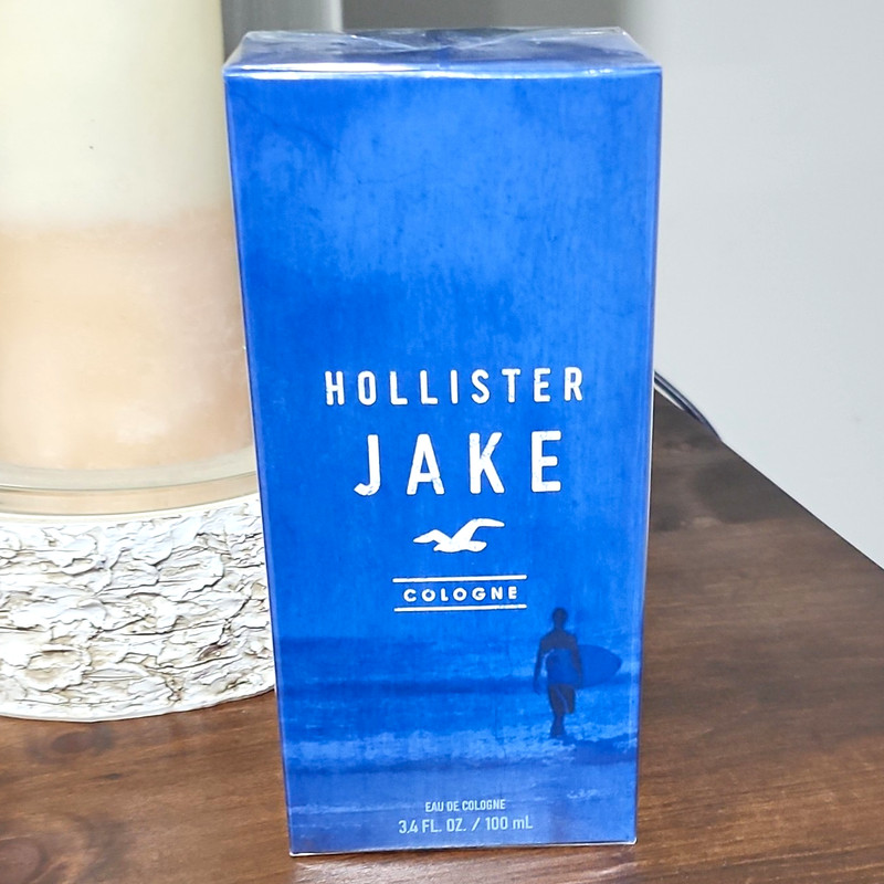 Hollister Jake Eau de Cologne Spray for Men Fresh Aquatic 3.4 fl oz/100 mL