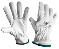 GUANTI DA LAVORO IN PELLE FIORE TAGLIA  9 UOMO DONNA GIARDINAGGIO EDILIZIA